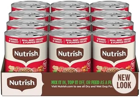 nutrish beef wet dog food chunks in gravy 13 oz can rachael ray